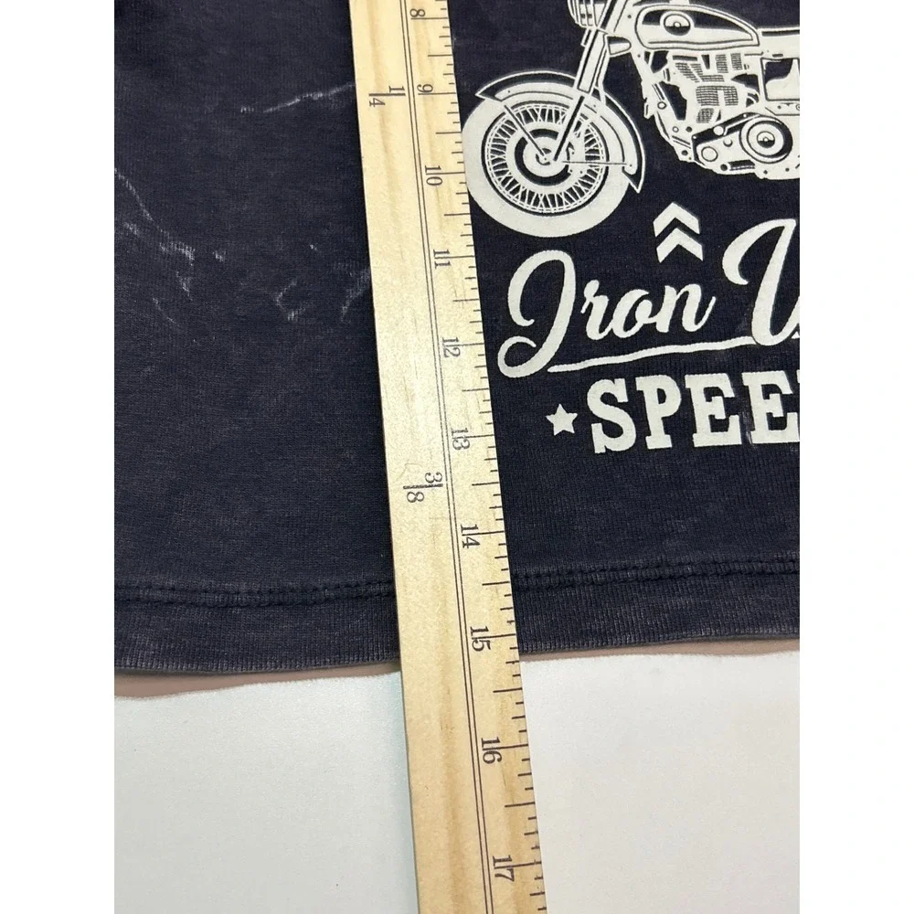 Obsessive Love Motorcycle Graphic Crop Top Custom Engine Est 69 -‎ M - Picture 3 of 6